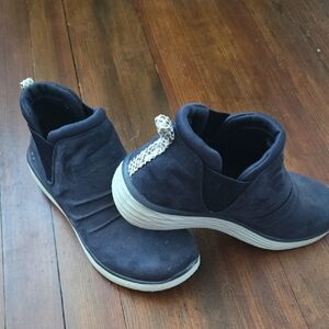 Ryka Blue Ankle Booties with Cushioned Sole
